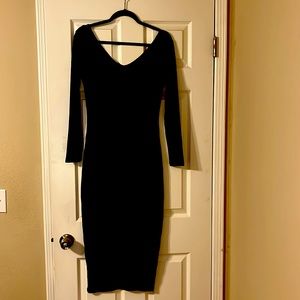 Black slinky dress like new.